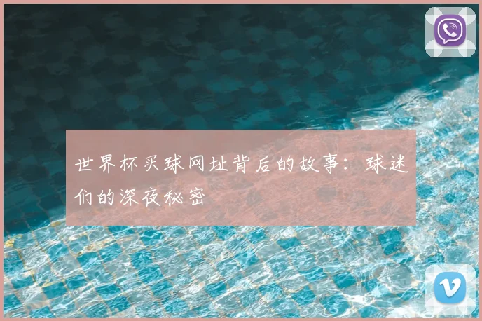 世界杯买球网址背后的故事:球迷们的深夜秘密