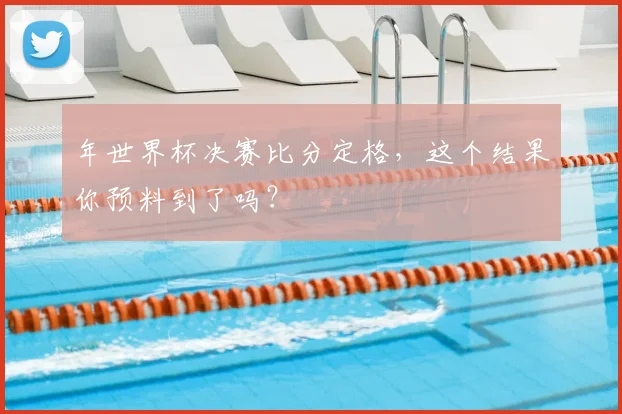 年世界杯决赛比分定格,这个结果你预料到了吗?