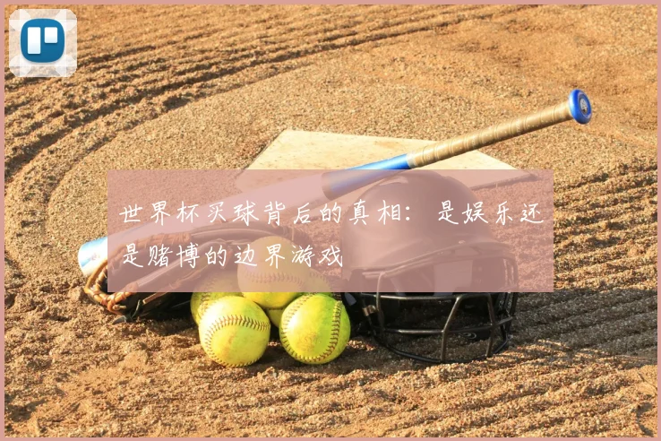 世界杯买球背后的真相：是娱乐还是赌博的边界游戏